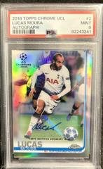 Lucas Moura [Autograph Red Wave Refractor] Soccer Cards 2018 Topps Chrome UEFA Champions League Prices