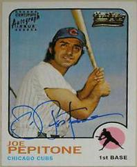 Joe Pepitone #TT35F Baseball Cards 2001 Topps Team Legends Autograph Prices