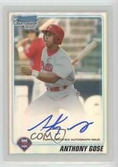 Anthony Gose [Refractor Autograph] #BCP104 Baseball Cards 2010 Bowman Chrome Prospects Prices