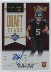 Drake London [Gold] Football Cards 2022 Panini Contenders Draft Class Autographs RPS Prices