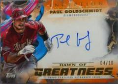 Paul Goldschmidt [Orange] #IDG-PG Baseball Cards 2023 Topps Inception Dawn of Greatness Autographs Prices
