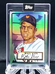 Willie Mays [Seafoam] #A-6 Baseball Cards 2022 Topps X Naturel 1952 Encased Art Prices