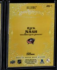 Rick Nash #DB-7 Hockey Cards 2022 Upper Deck Allure Doubloons Prices