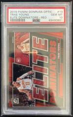 Trae Young [Red] #13 Basketball Cards 2019 Panini Donruss Optic Elite Dominators Prices