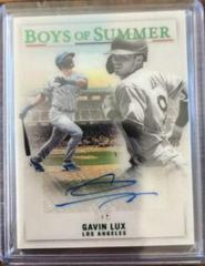 Gavin Lux [Green] Baseball Cards 2022 Panini Chronicles Boys of Summer Autographs Prices