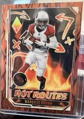 Marquise Brown [Orange] #HR-23 Football Cards 2022 Panini Phoenix Hot Routes Prices