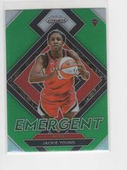 Jackie Young [Green] #2 Basketball Cards 2022 Panini Prizm WNBA Emergent Prices
