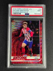 Antoine Griezmann [Running Red Wave Refractor] #84 Soccer Cards 2018 Topps Chrome UEFA Champions League Prices