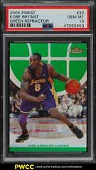 Kobe Bryant [Green Refractor] Basketball Cards 2005 Finest Prices