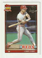 Chris Sabo #45 Baseball Cards 1991 Topps Desert Shield Prices