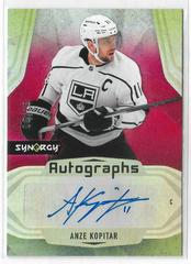 Anze Kopitar [Red] Hockey Cards 2021 Upper Deck Synergy Autographs Prices
