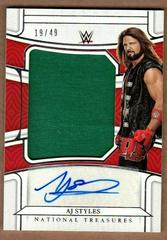 Aj Styles #NT-AJS Wrestling Cards 2022 Panini Chronicles WWE National Treasures Memorabilia Autographs Prices