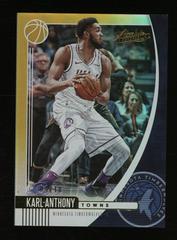 Karl Anthony Towns [Gold] Basketball Cards 2019 Panini Absolute Memorabilia Prices
