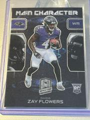 Zay Flowers #13 Football Cards 2023 Panini Spectra Main Character Prices