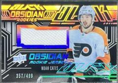 Noah Cates #ORJ-NC Hockey Cards 2022 SPx UD Black Obsidian Rookies Jersey Prices