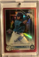 Jonatan Clase [Autograph Red Refractor] #PDC-138 Baseball Cards 2022 Topps Pro Debut Chrome Prices