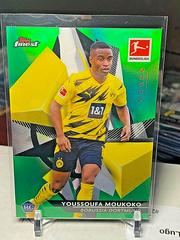 Youssoufa Moukoko [Green Refractor] Soccer Cards 2020 Topps Finest Bundesliga Prices