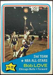 Bob Love All-Star #166 Basketball Cards 1972 Topps Prices