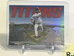 Clayton Kershaw [Red] Baseball Cards 2023 Topps Chrome Titans Prices