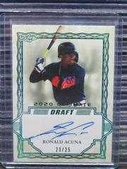 Ronald Acuna [Emerald Spectrum] #BA-RA1 Baseball Cards 2020 Leaf Ultimate Autographs Prices