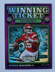 Patrick Mahomes II [Silver] #WT-PMA Football Cards 2021 Panini Contenders Winning Ticket Prices