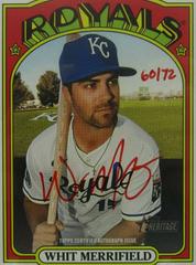 Whit Merrifield Real One Autographs #ROA-WM Baseball Cards 2021 Topps Heritage Real One Autographs Prices