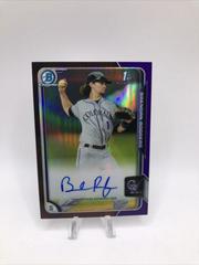 Brendan Rodgers [Purple Refractor] Baseball Cards 2015 Bowman Chrome Autograph Prospect Prices