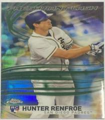 Hunter Renfroe [Green Refractor] #FF-2 Baseball Cards 2017 Topps Chrome Freshman Flash Prices