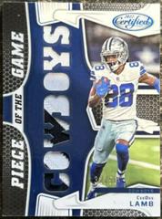CeeDee Lamb [Teal] Football Cards 2022 Panini Certified Piece of the Game Prices