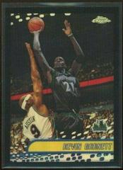 Kevin Garnett [Black Refractor] Basketball Cards 2001 Topps Chrome Prices