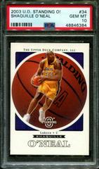 Shaquille O'Neal #34 Basketball Cards 2003 Upper Deck Standing O Prices
