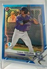 Terrin Vavra [Blue Foil] #BFE-100 Baseball Cards 2021 Bowman 1st Edition Prices