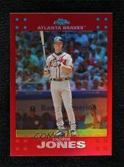 Chipper Jones [Red Refractor] #46 Baseball Cards 2007 Topps Chrome Prices
