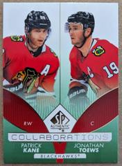 Patrick Kane, Jonathan Toews [Green] #C-3 Hockey Cards 2022 SP Authentic Collaborations Prices