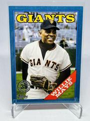 Willie Mays [Blue] #T88-12 Baseball Cards 2023 Topps Silver Pack 1988 35th Anniversary Prices