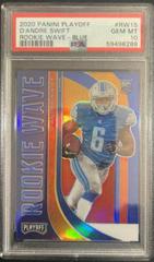 D'Andre Swift [Blue] #RW15 Football Cards 2020 Panini Playoff Rookie Wave Prices
