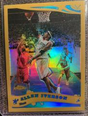 Allen Iverson [Gold Refractor] Basketball Cards 2005 Topps Chrome Prices