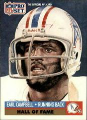 Earl Campbell #27 Football Cards 1991 Pro Set Prices