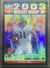 Jamal Lewis [Black Refractor] #147 Football Cards 2004 Topps Chrome Prices