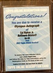 Cal Ripken Jr. Baseball Cards 2023 Topps Tribute Olympus Autographs Prices
