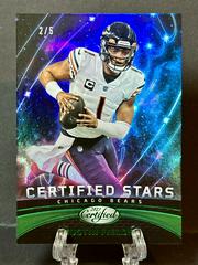 Justin Fields [Green] #CS-10 Football Cards 2023 Panini Certified Stars Prices