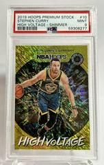 Stephen Curry [Shimmer] Basketball Cards 2019 Panini Hoops Premium Stock High Voltage Prices