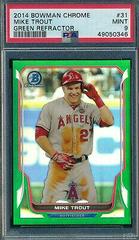 Mike Trout [Green Refractor] #31 Baseball Cards 2014 Bowman Chrome Prices