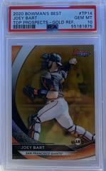 Joey Bart [Gold Refractor] #TP-14 Baseball Cards 2020 Bowman's Best Top Prospects Prices