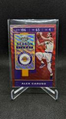 Alex Caruso [Red Wave] #86 Basketball Cards 2019 Panini Contenders Optic Prices