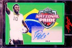 Pele [Prismatic Green] #NP-P1 Soccer Cards 2022 Leaf Metal National Pride Autographs Prices