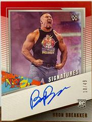 Bron Breakker [Red] #NS-BBK Wrestling Cards 2022 Panini NXT WWE Signatures Prices