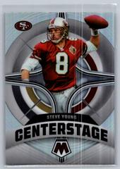 Steve Young [Silver] #CS-13 Football Cards 2022 Panini Mosaic Center Stage Prices