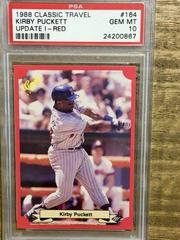 Kirby Puckett [Red] #164 Baseball Cards 1988 Classic Travel Update I Prices