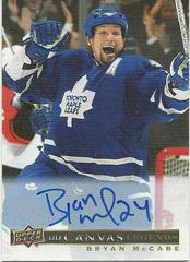 Bryan McCabe [Autograph] Hockey Cards 2020 SP Signature Edition Legends UD Canvas Prices